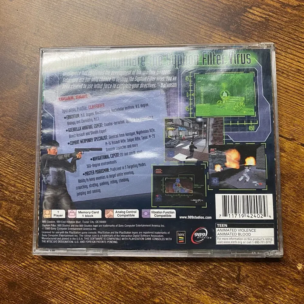 Syphon Filter (Sony PlayStation 1, 1999)